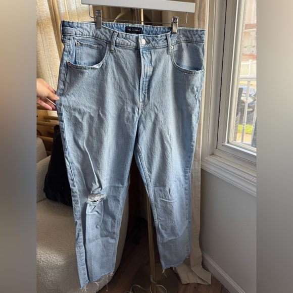 Free Assembly Denim - NWOT Free Assembly Light Blue Distressed Jeans | 18